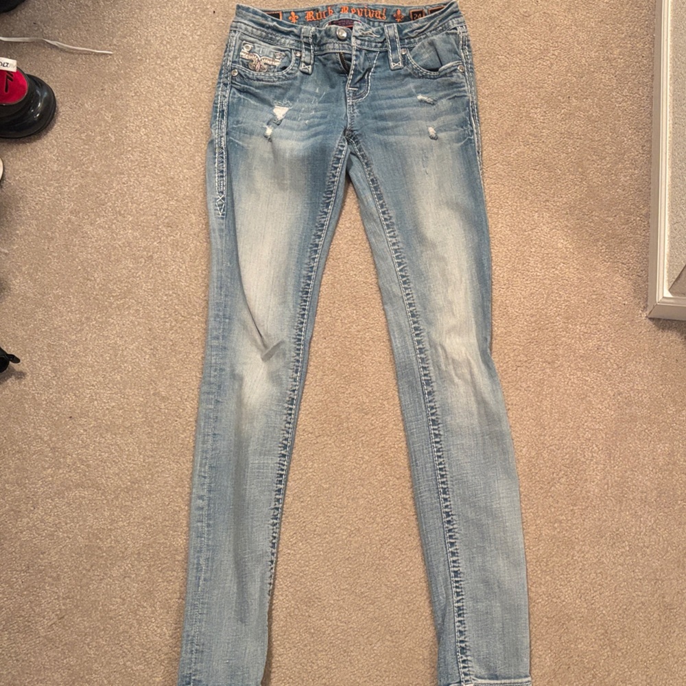 Rock Revival Light Blue Skinny Jeans